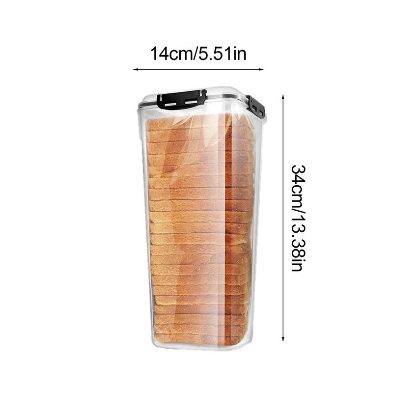 Brotkasten aus Kunststoff mit Verschlussdeckel und Tablett, Brot-Aufbewahrungsbox, Sandwich-Brot-Aufbewahrungsbox, Aufbewahrungsmaterial für die Küche