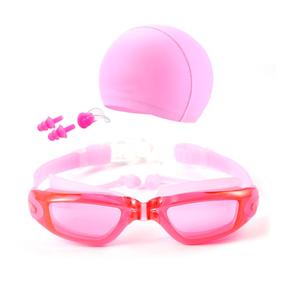 5-in-1 swimming goggles adult HD waterproof anti-fog goggles with swimming cap set
