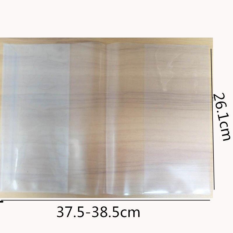 Transparent book cover book cover waterproof student workbook cover book leather thick and durable book cover: 26.1-37.5cm