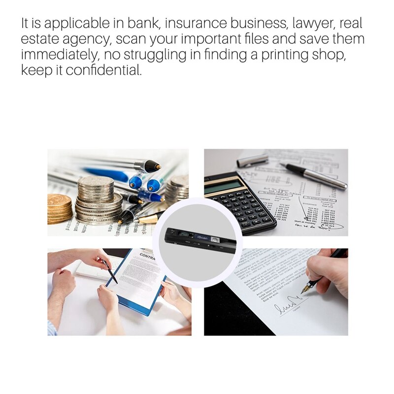 Mini Portable Scanner 900DPI LCD Display JPG/PDF Format Document Image USB Iscan Handheld Scanner A4 Book Scanner iScan