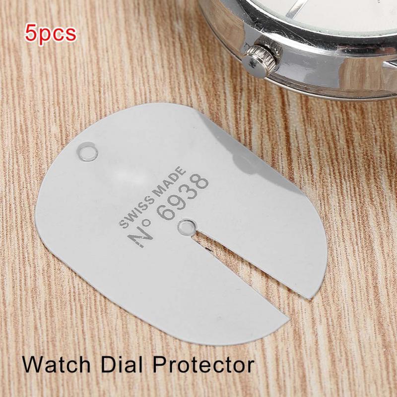 5pcs Horloge Dial Protector voor Verwijderen Repareren Horloge Handen Horloge Reparatie Tool Kits voor Horlogemaker gereedschap