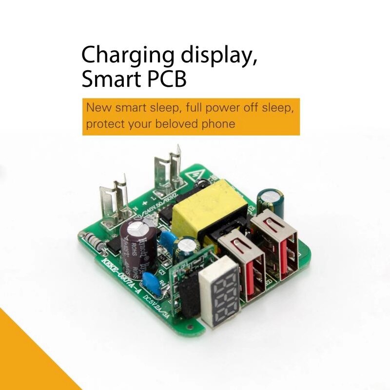 Digital Wall Charger Portable USB Wall Charger Multi Dual-Port 2USB Charging Adapter Block Travel Plug Compatible for Phone iPad