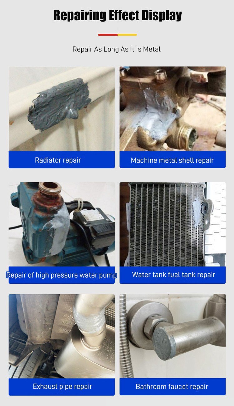 100g Metal Repairing Adhesive Super Glue Industrial Glue Heat Resistance Cold Weld leakage Plugging Metal Gel Super Welding Glue