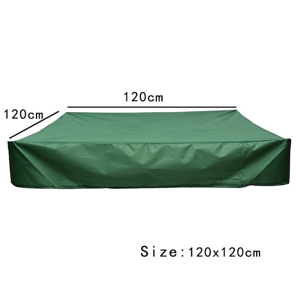 Zandbak Cover Met Koord Waterdichte Stofdichte Bescherming Groen: 120X120cm