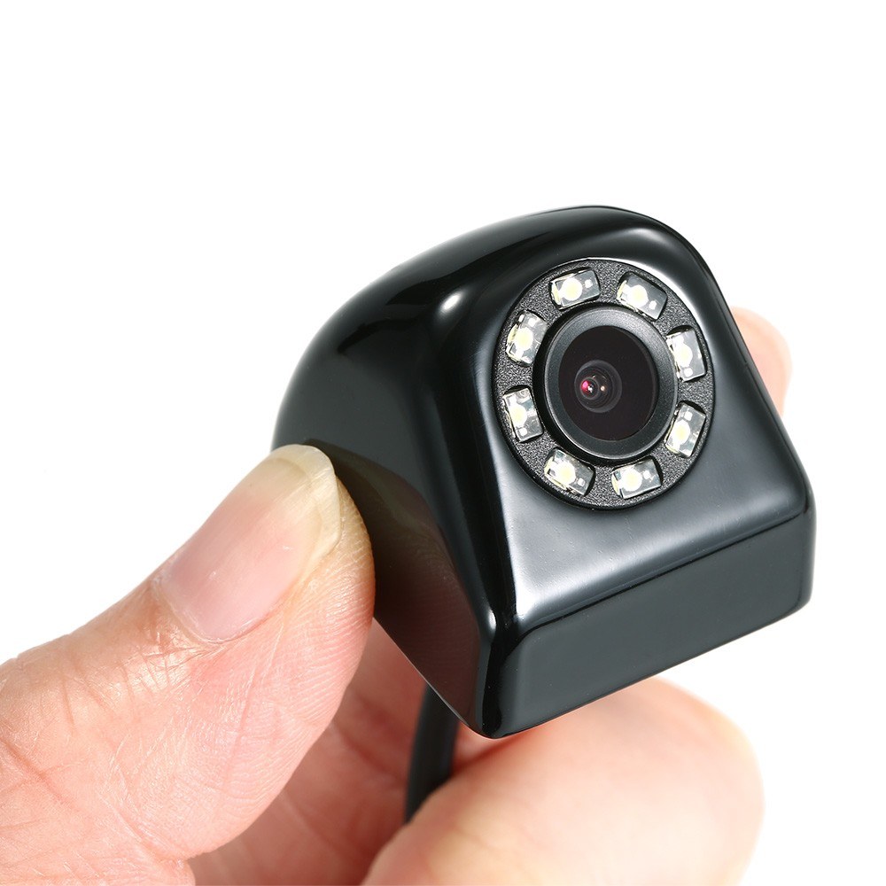 BYNCG Auto Backup Camera Metalen HD Reverse Camera Mini vooraanzicht/Achteraanzicht Camera 'S 8 LEDs Verlichting Nachtzicht waterdichte IP69