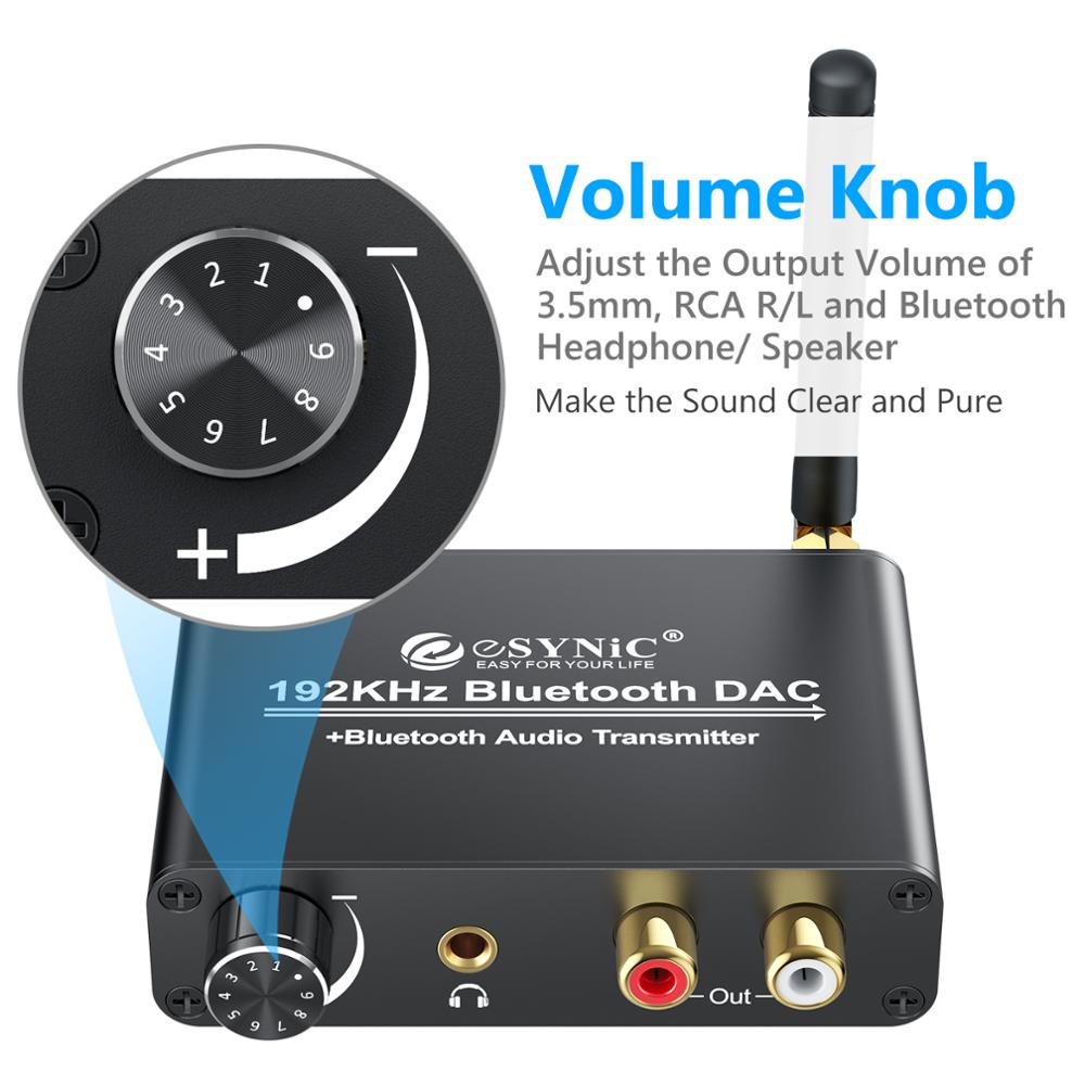 Neoteck Bluetooth Dac Ondersteuning Bluetooth Hoofdtelefoon Aptx Dac Digitaal Naar Analoog Converter Optische Coaxiale Rca 3.5Mm Adapter