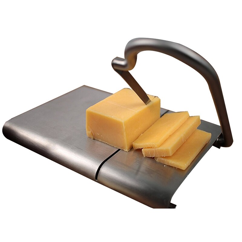 1Pcs Wire Cutting Cheese Slicer Cutter Kitchen Stainless Steel Board Butter Cutter Cheese Slice Cheese Cutting Knife