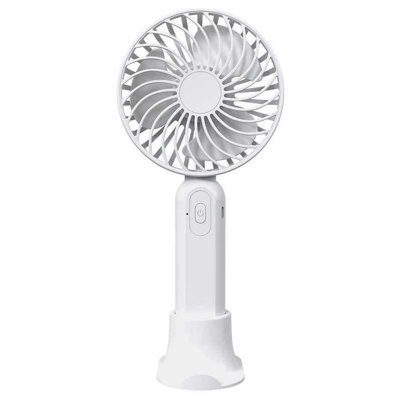 mini bærbar vifte, håndholdt usb-ladevifte, utendørs vifte, kjølende reiseventilasjonsvifte, praktisk å ta ut: Hvit