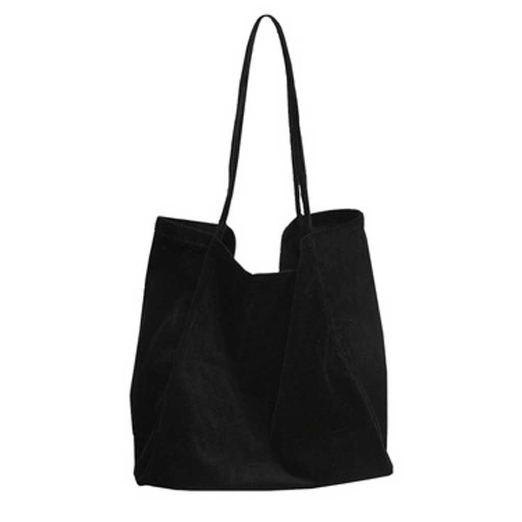 Frauen Cord Leinwand Tote Handtasche Weibliche Tuch Große Kapazität Tote Junge Damen Casual Einkaufstasche Mädchen Mehrweg Tasche E3
