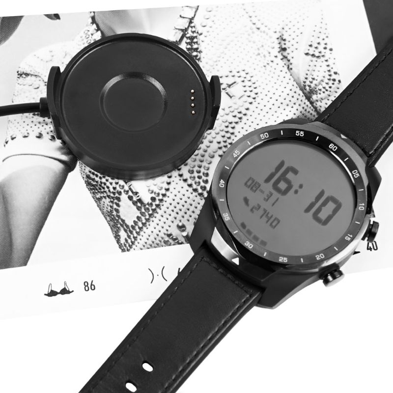 Usb-laddningskabel magnetisk vagga station docka nätsladd för tic watch pro/pro smart watch tillbehör
