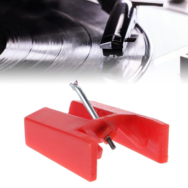 2Pcs Turntable Stylus Dynamische Magnetische Naald Platenspeler Reader Vinyl Lp Grammofoon Vervanging Accessoires R9JB