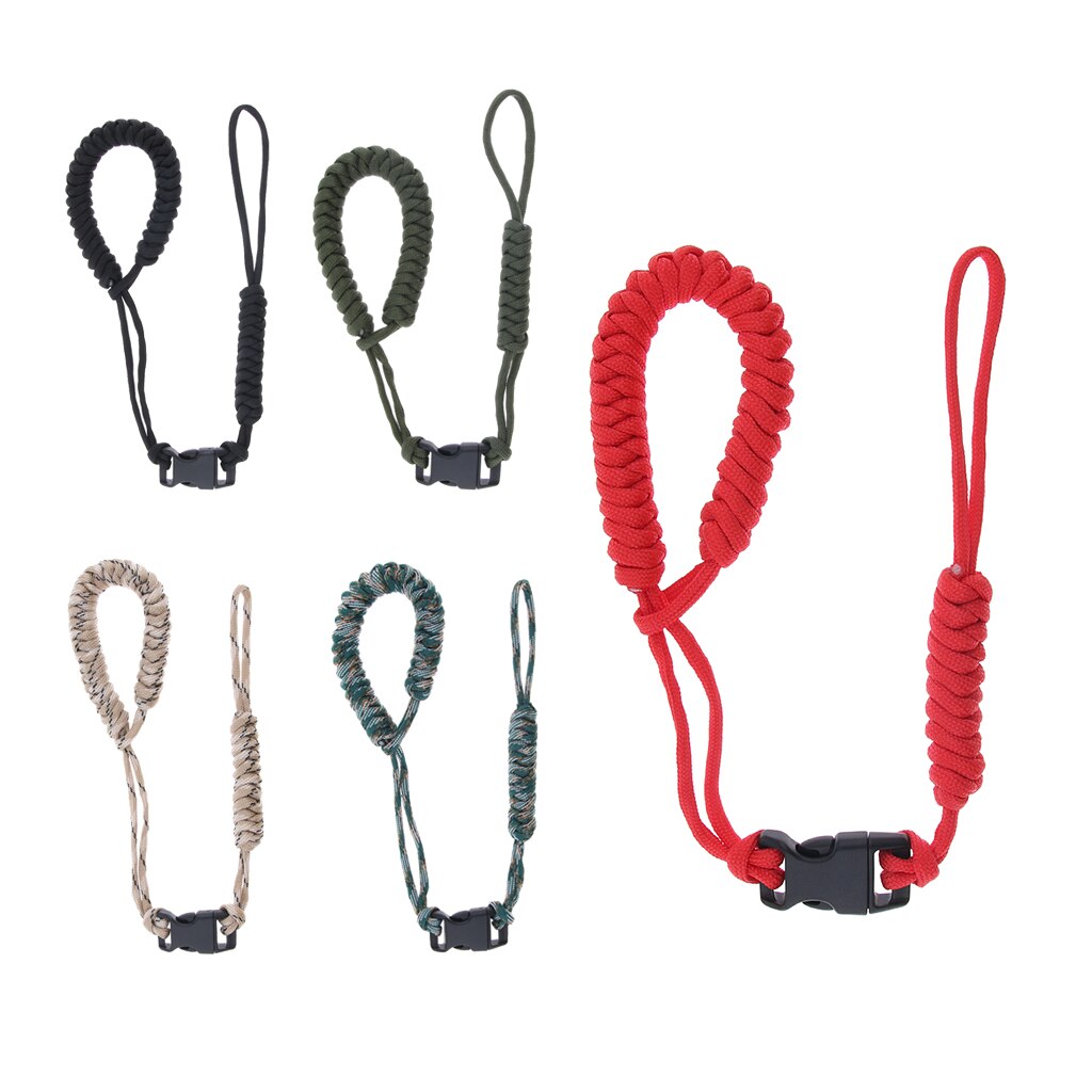 Braided Paracord Adjustable Camera Wrist Strap Bracelet Travel Hiking Beach
