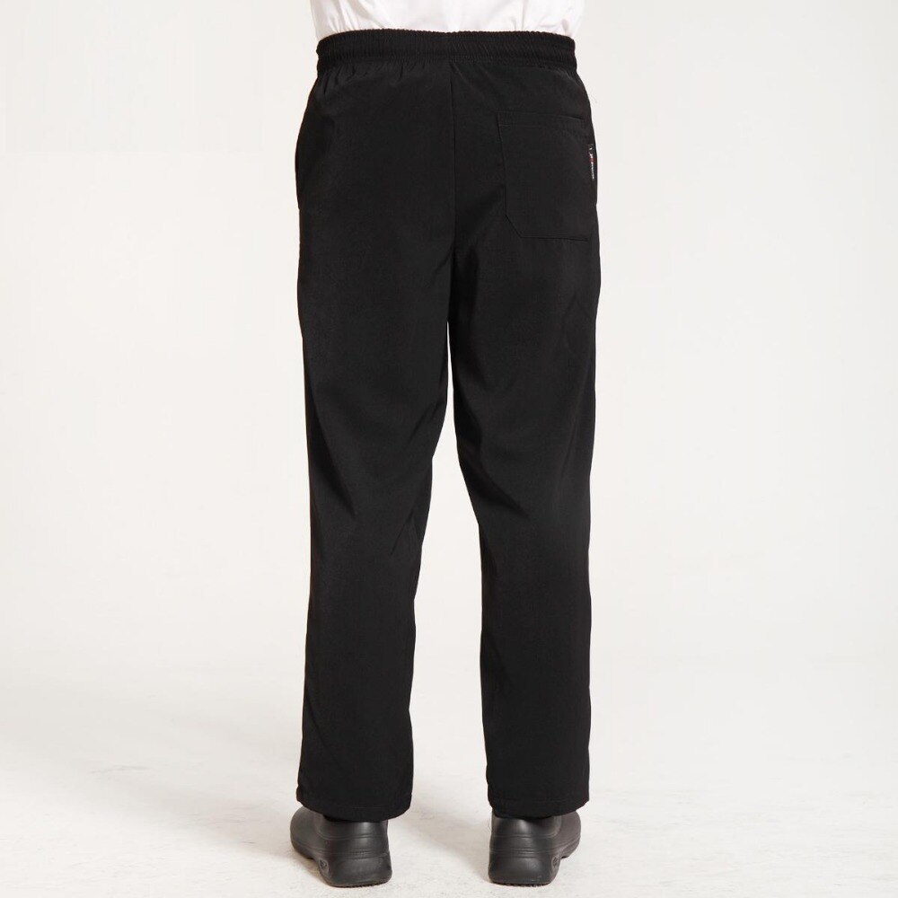 Elastyczny pas spodnie szefa kuchni hotel restauracja kawiarnia czarny kelner kucharze spodnie kobiet i mężczyzn w kratkę kombinezony darmowa wysyłka