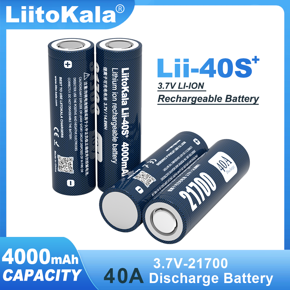 Liitokala Lii-40S 3.7V 4000mAh 21700 For Flashingl... – Grandado