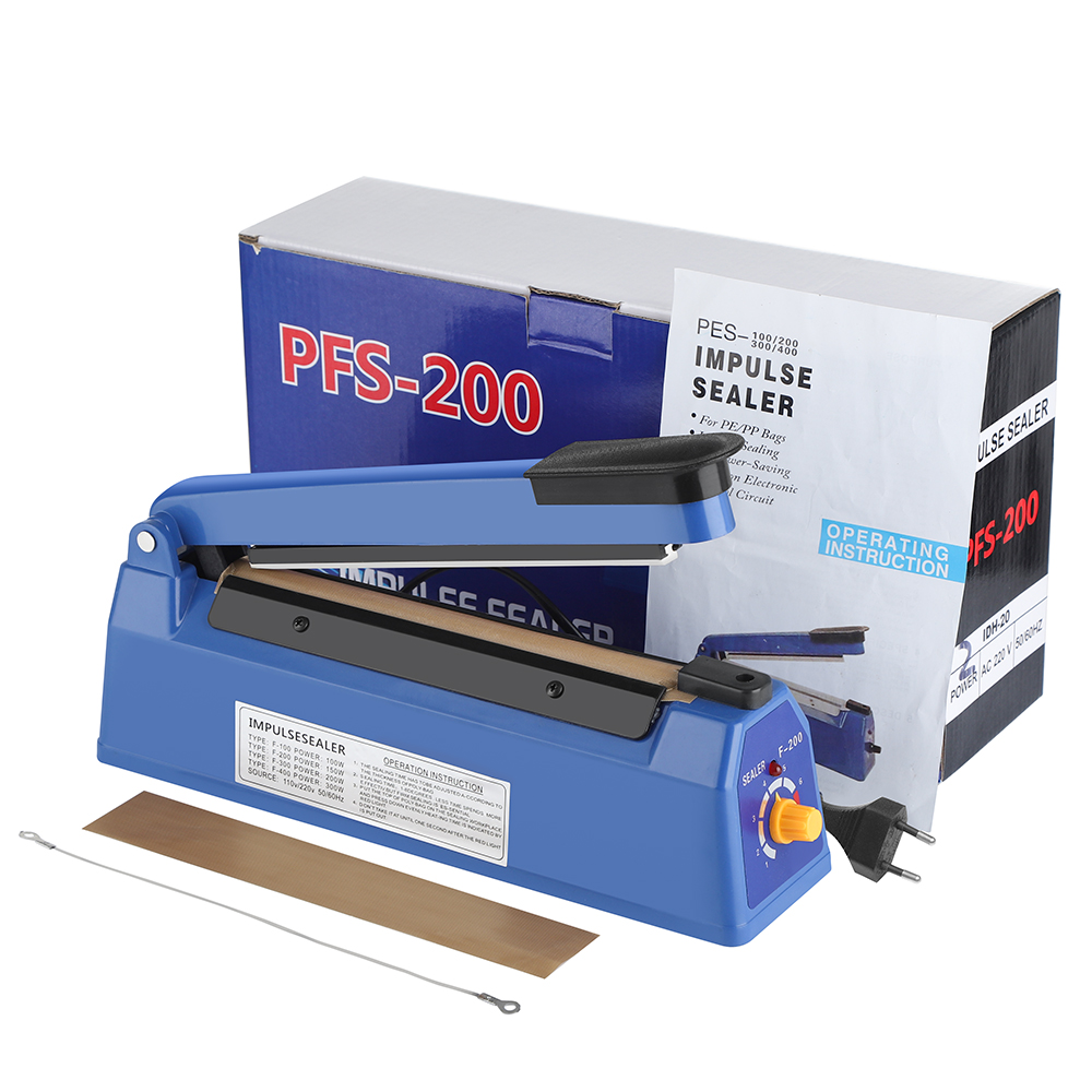 Sealing Machine Electric Heat Sealer Hand Press Vacuum Food Plastic Bag Fast Heat Packaging Machine Heat Bag Sealing: Default Title