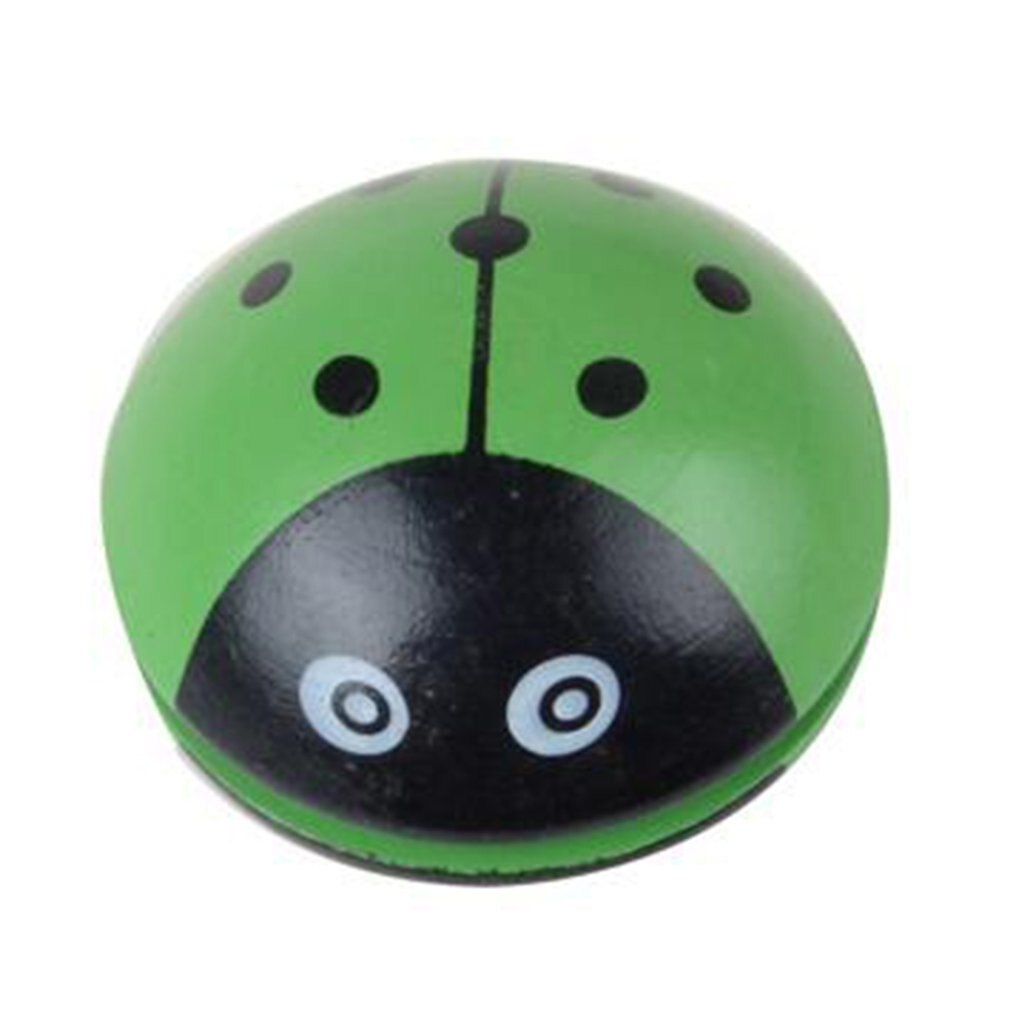 Cute Animal Wooden Yoyo Toys Portable Ladybug Printing Yoyo Ball For Children Hand-Eye Coordination Development