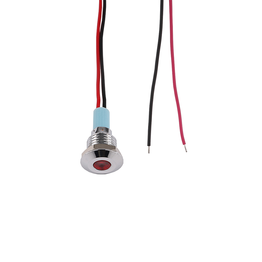 Led Metalen Lampje 10Mm Waterdichte Power Signaal Lamp 3V 5V 6V 12V 24V 220V Andere Rood Geel Blauw Groen Wit