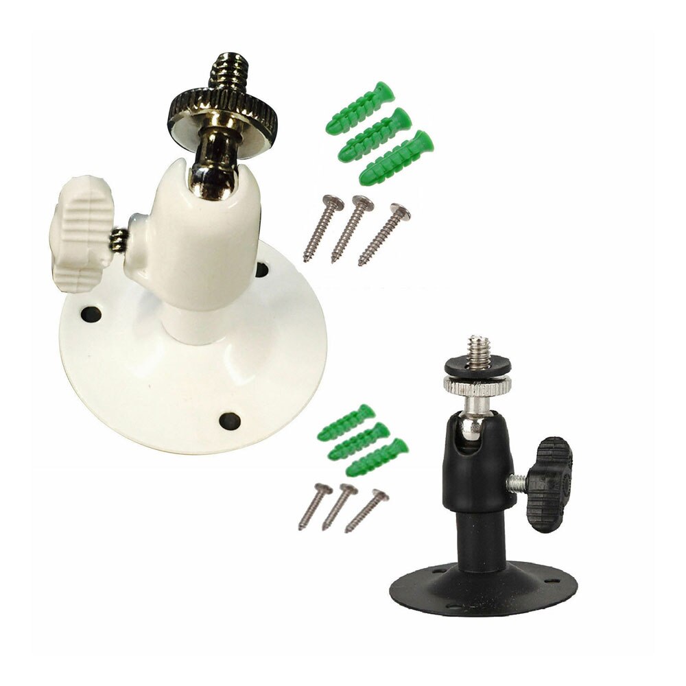White Black Mini Metal Wall Mount Ceiling Stand Bracket for CCTV Camera Tripod