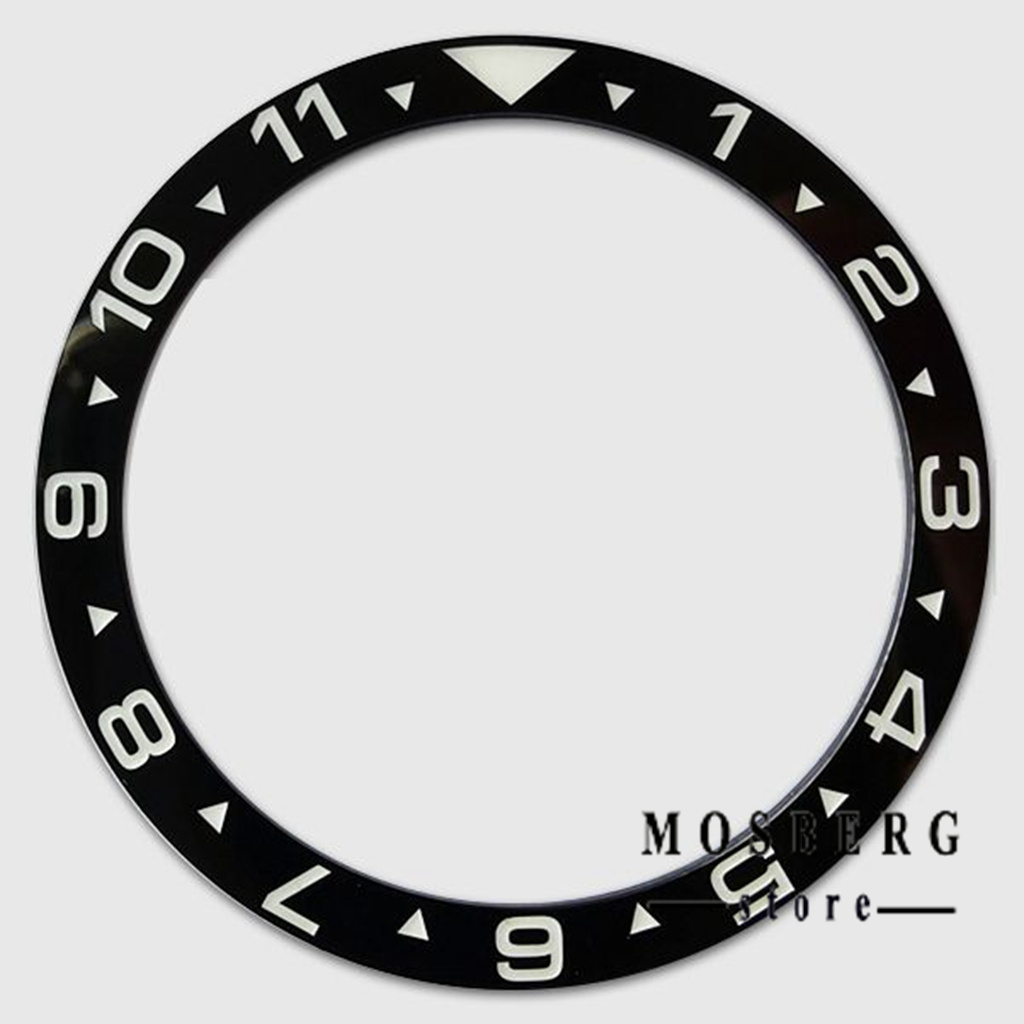 Zwart Horloge Bezel Groene Lichtgevende Diameter 38Mm * 31.5Mm Platte Keramische Ring Insert Fit Horloges Case Vervangen Accessoires onderdelen: Blue