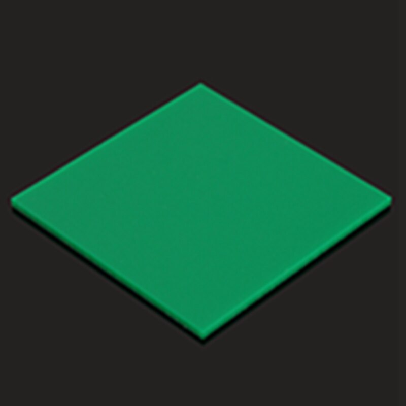Feuilles de plexiglas teintées (PMMA) en acrylique Transparent | 100x100x2.8mm, plaque acrylique noir/blanc/rouge/vert/orange: green