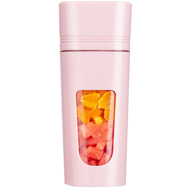 Draagbare Blender Voor Handgemaakte Fruit Of Groente Smoothie Mini Juicer Met Usb Oplaadbare Voor Outdoor, Reizen: Pink