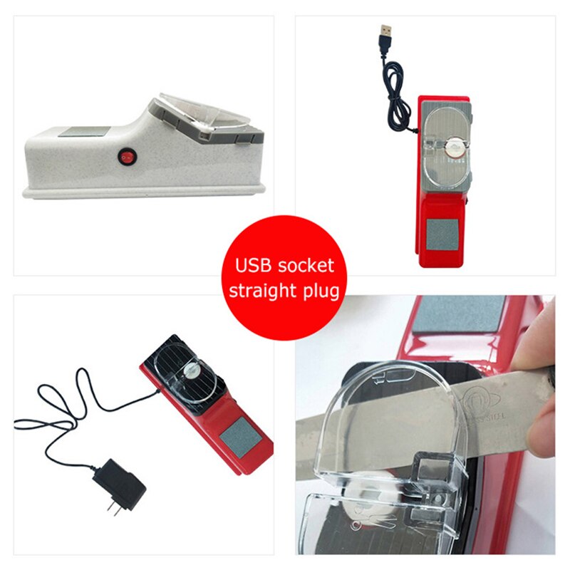 Multi-Function Knife Sharpener Electric Household Fast Sharpener Automatic Knife Grinder Kitchen Knife Grindstone Kitchen Tools