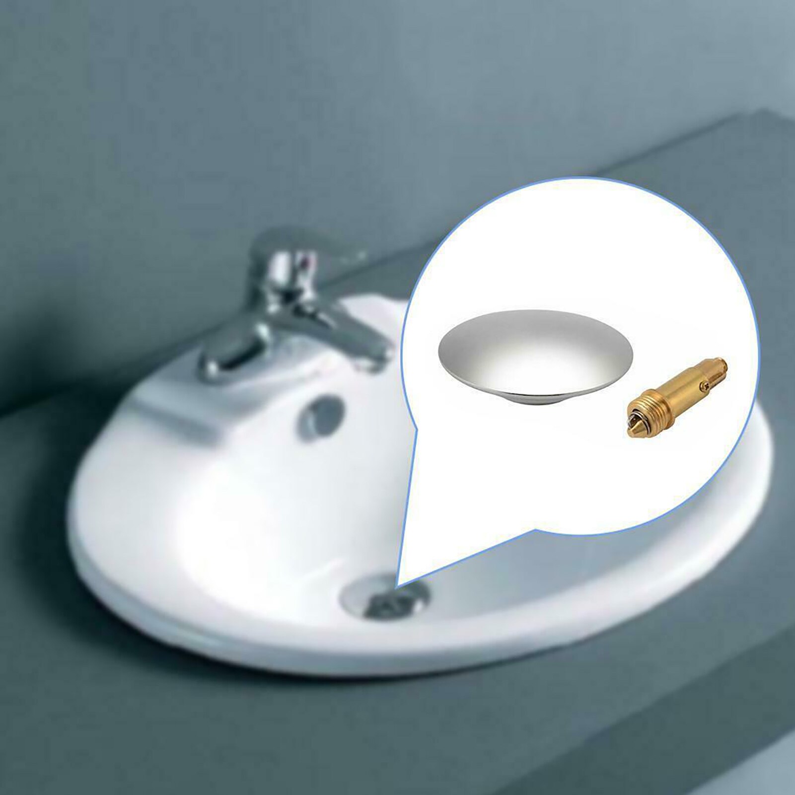 36/38/43/66/69mm Brass Bathtub Plug Replacement Bath Pop Up Waste Plug Only Flat Seal Brass Bathroom Tub Drain Drainer Strainer