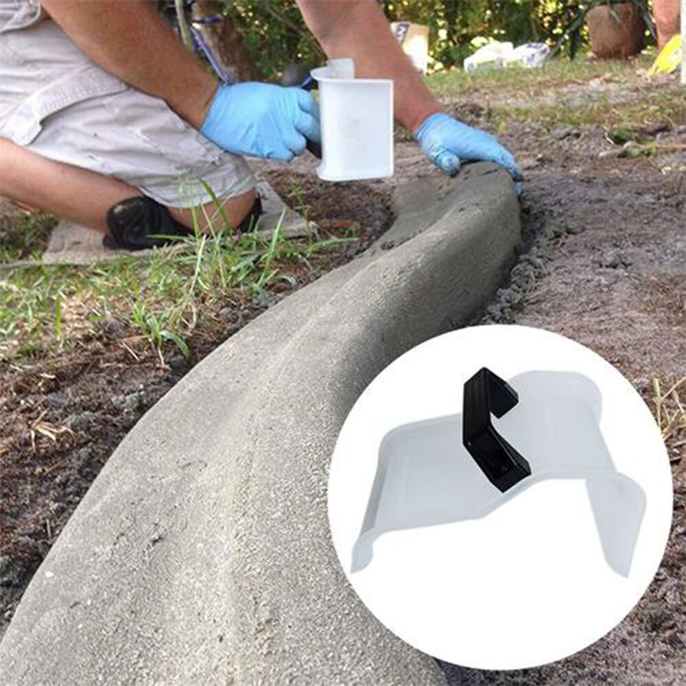 Concrete Trowel Household Concrete Trowel with Plastic Handle for Garden Yard Curb Tool Skimming Tile Flooring Grout Plastering