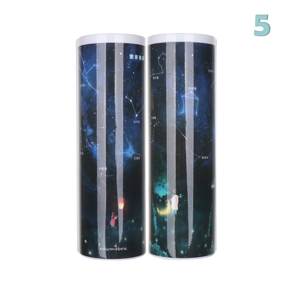 1PC 6.7*6.7*21cm Portable Quicksand Translucent Cylindrical Password Pencil Box Multifunction Pencil Cases School Stationery: 5