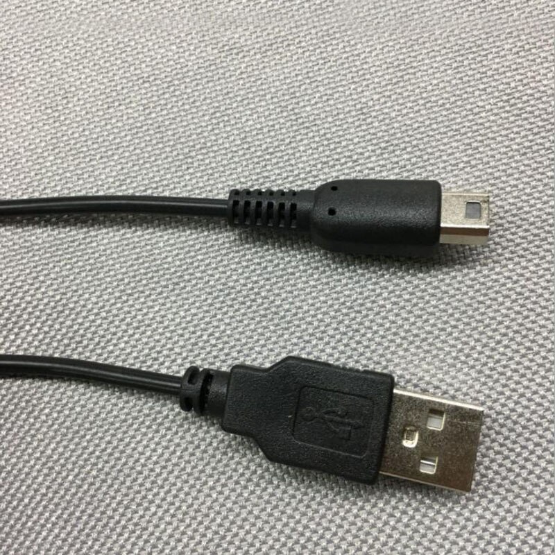 Câble d'alimentation USB noir de 1.2M, cordon de données pour manette de jeu Nintendo Wii U Pad, contrôleur Joypad