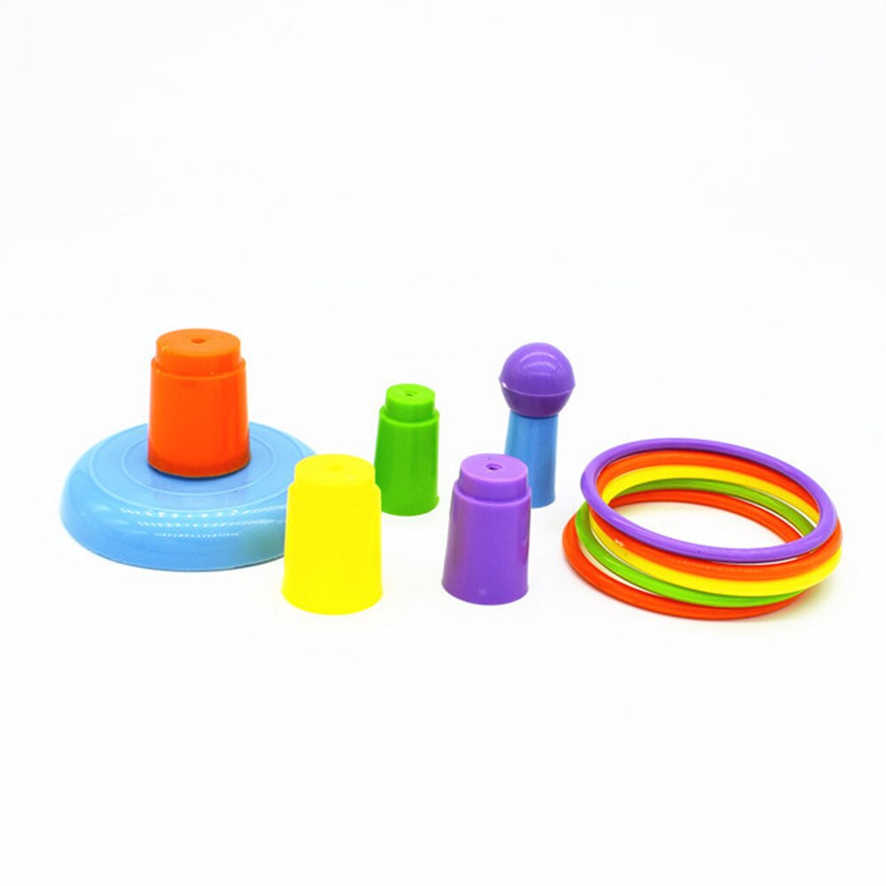 Mini arco de brinquedo para papagaio e inteligência, jogo colorido, anéis coloridos, brinquedo de treinamento de atividade, drop shipping #2
