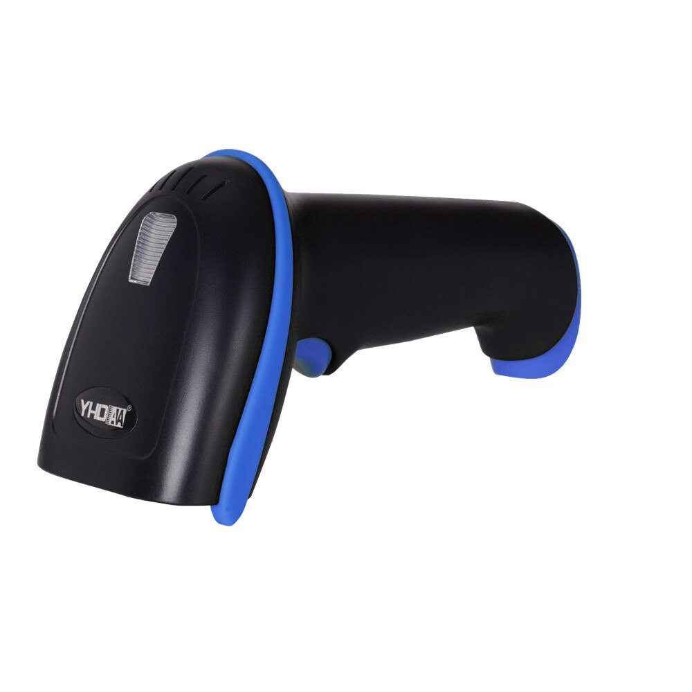 433 M Draadloze Handheld 1D Barcode Scanner Automatische Reader Ondersteunt Reverse Type Bar Code Scannen met USB Ontvanger voor Retail: Blue