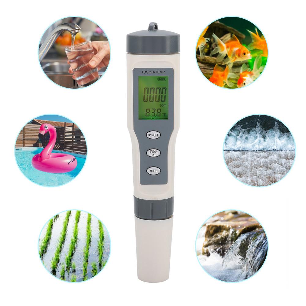 3 in 1 Portable Digital TDS PH TEMP Meter Water Tester Purity Test Pen