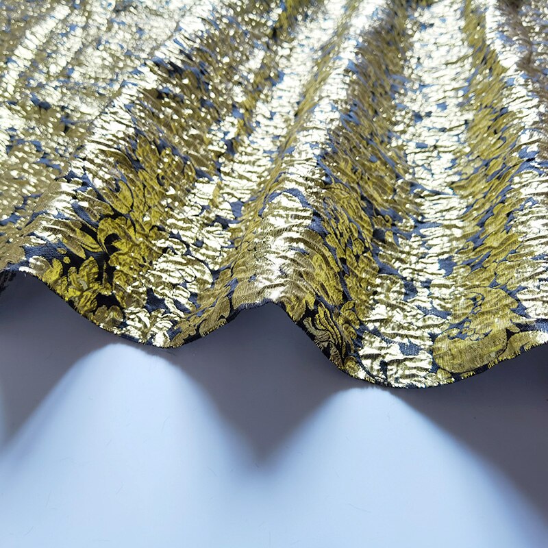 Italian jacquard suit fabric fluffy skirt dress brocade metal silk fabric sewing fabric factory shop not out of stock
