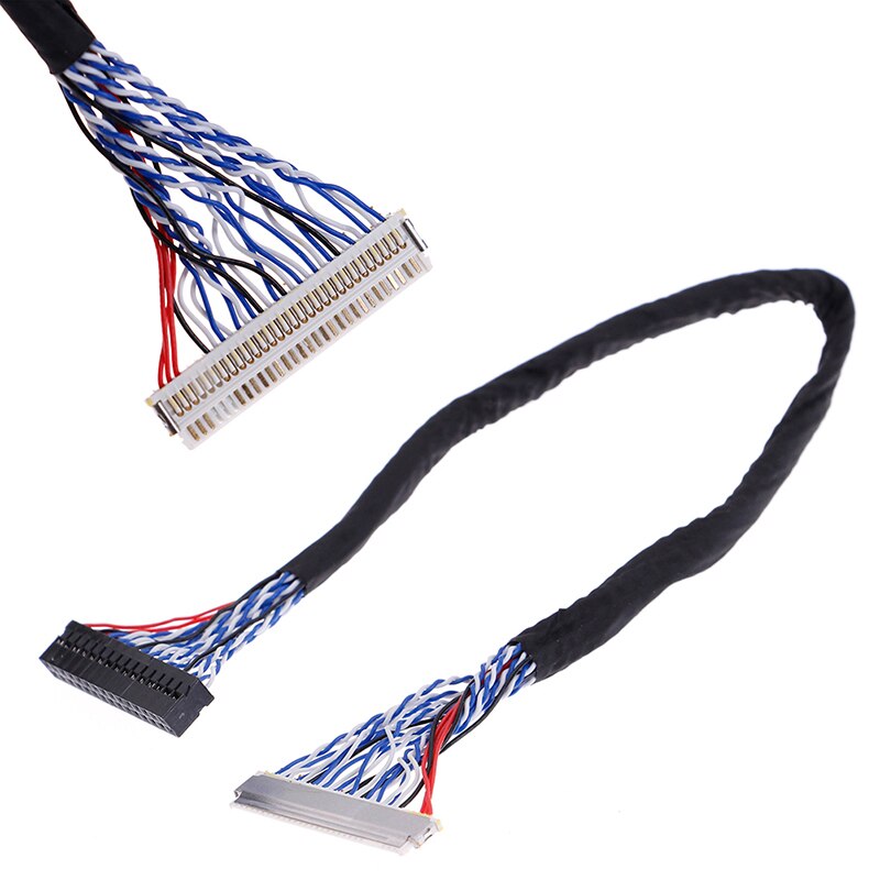 2 sztuk 8 Bit kabel LVDS FIX-30 Pin 2ch dla 17 19 22 26 cal LCD/Panel ledowy sterownik 25cm Z17