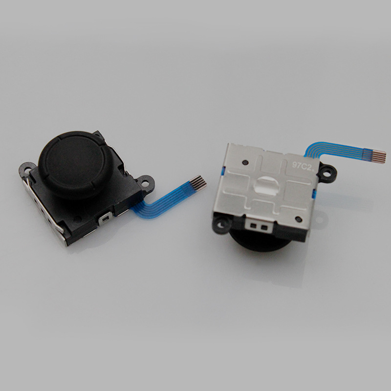 3d originale analoge sensorer med tommelfinger-joystick for joy-con for bryterkontroller: Svart