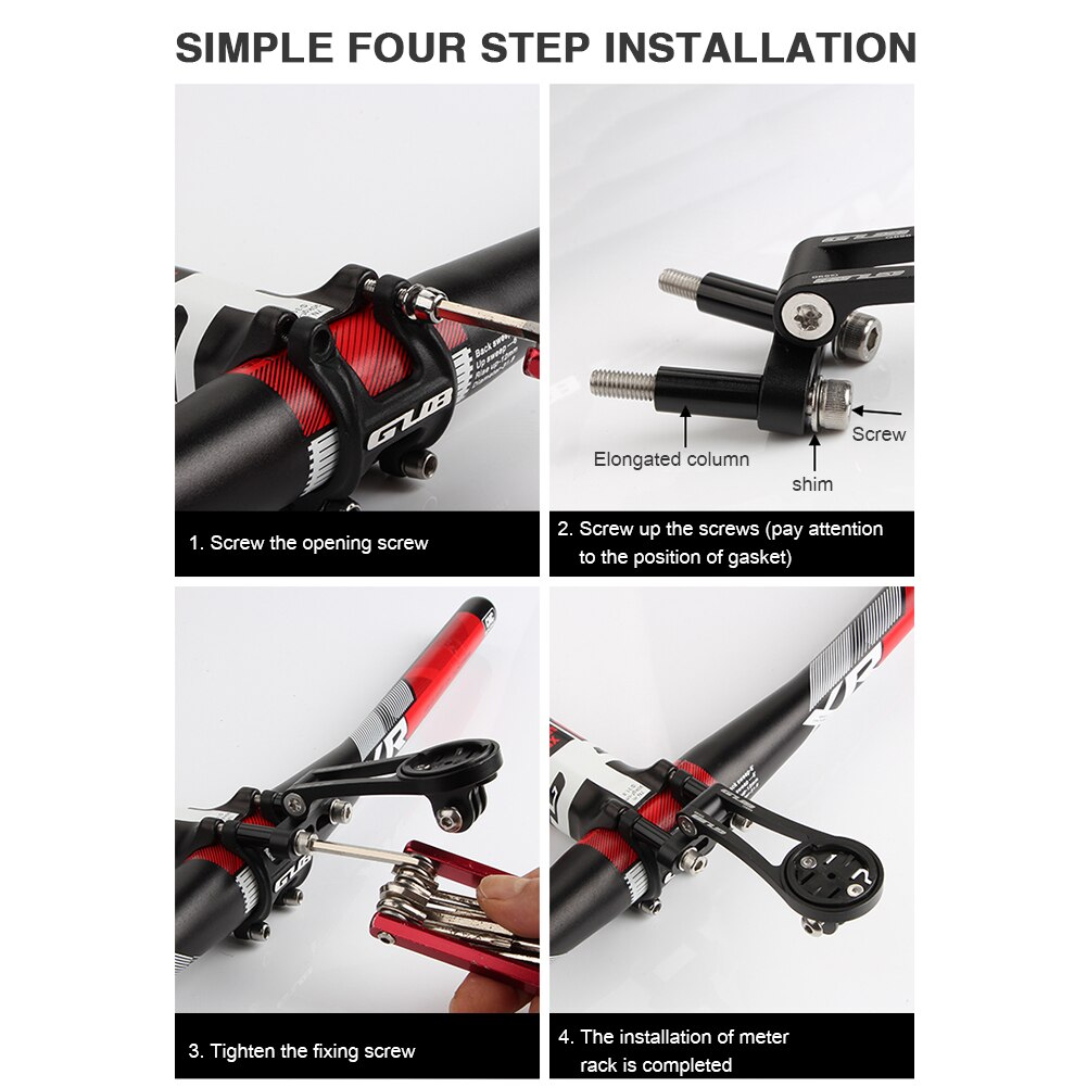 GUB G696 Mountain MTB Road Bike Computer Holder Stopwatch Mount Bicycle Extension Bracket Camera Support Stand for Garmin Bryton