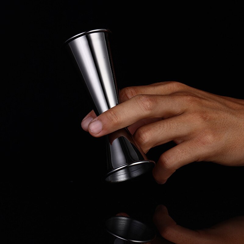 Stainless Steel Cocktail Shaker Measuring Cup Double Drink Alcohol Measuring Cup Jigger Bar Party Accessories Kitchen Gadgets