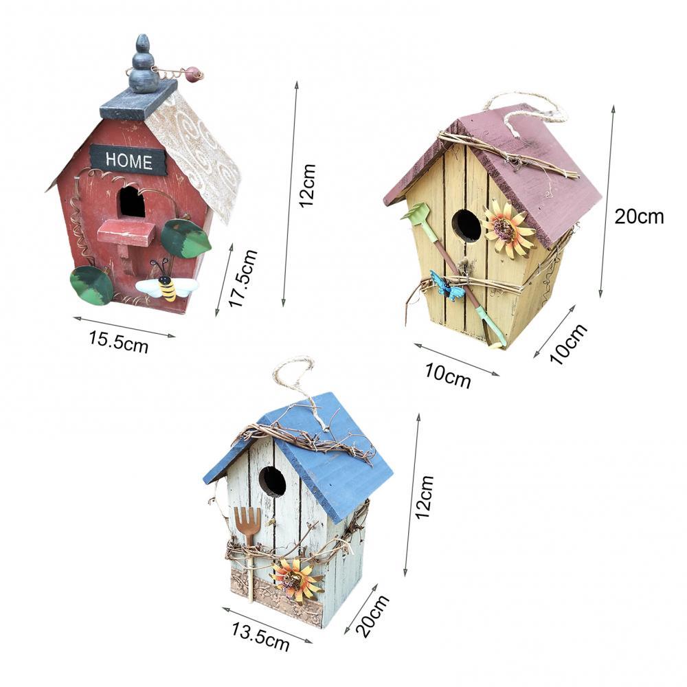 Peinture de cage à oiseaux en plein air, jardin, cour suspendue, niche, nid, artisanat, niche, produits pour animaux de compagnie