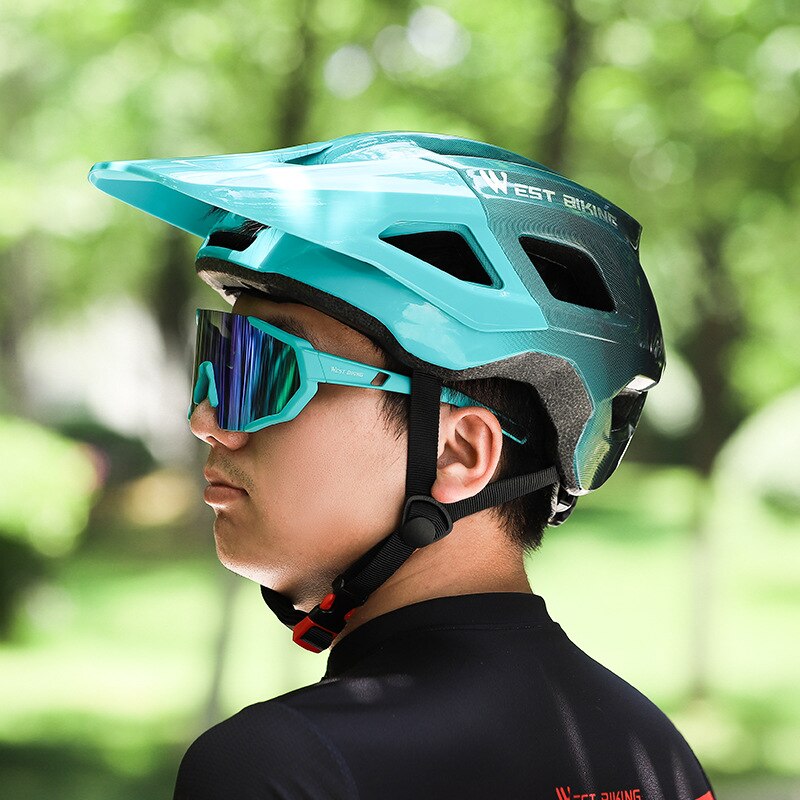 WEST BIKING-casco de ciclismo portátil EPS moldeado integralmente, Protección deportiva, ultraligero, accesorios para bicicleta