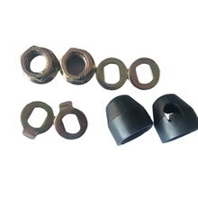 Essieu de moteur de moyeu de vélo électrique M12 M14 avec écrou de blocage rondelle d&#39;espacement couvercle d&#39;écrou pour moteurs 500W - 5000W avec essieux 12mm ou 14mm