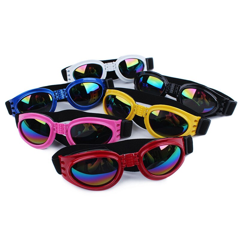 5 Kleuren Opvouwbare Hond Bril Medium Grote Hond Huisdier Bril Huisdier Eyewear Waterdichte Hond Bescherming Goggles Uv Zonnebril