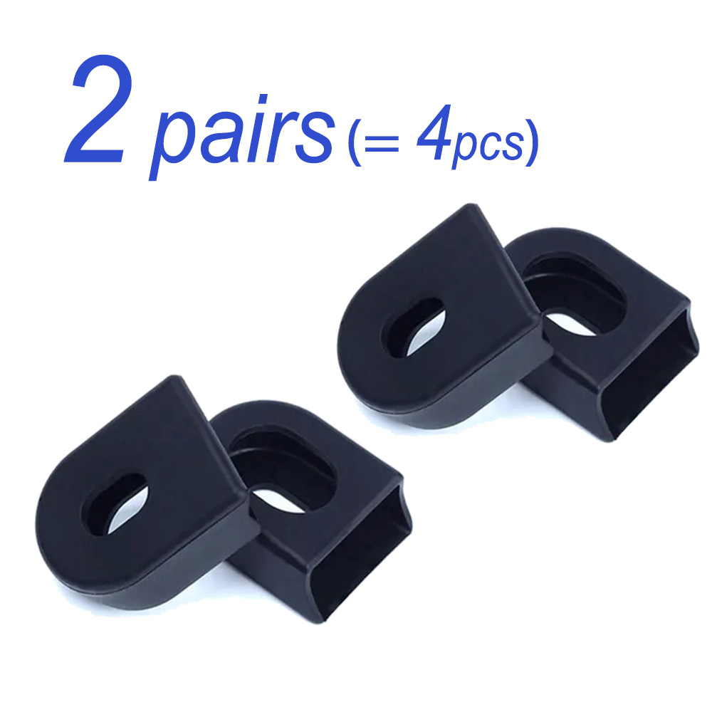RISK 2/4pcs Silicone Bicycle Crank Protector Cover MTB Road Bike Universal Crankset Arm Protective Case Cap Sleeves: Burgundy