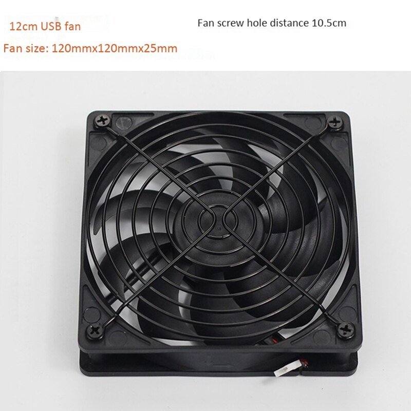 2000RPM USB Fan Router Lüfter DIY PC Kühler TV Kasten Drahtlose Stumm DC 5V USB Netzteil 120mm Fan 120X25mm