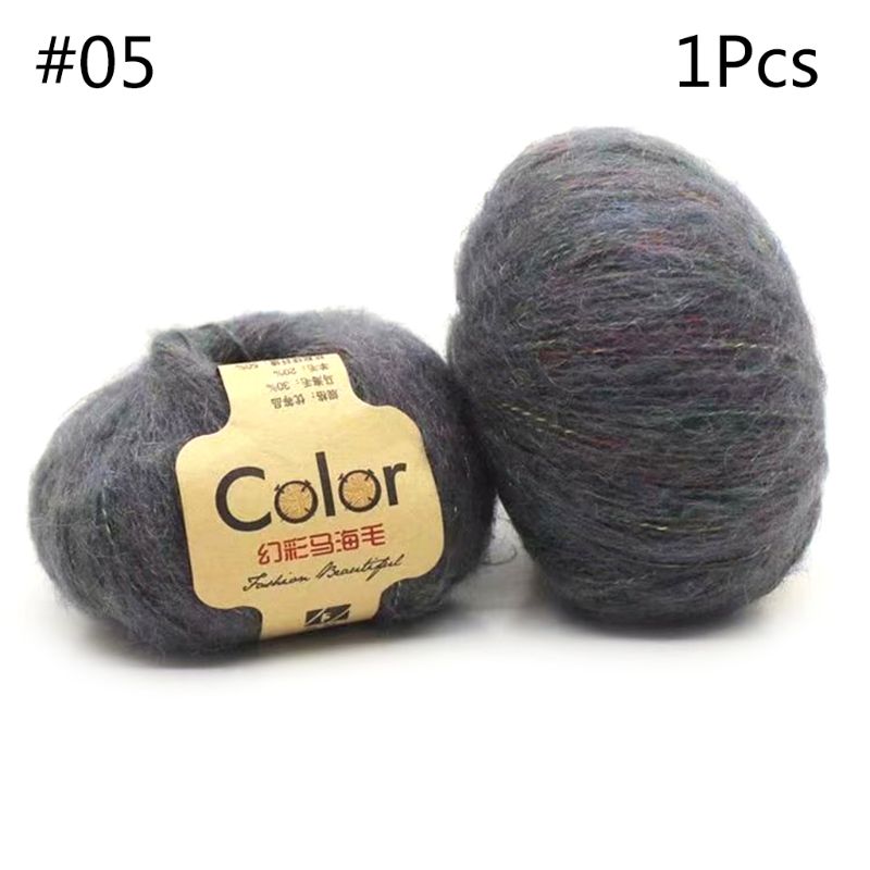 50g Angola Amorous Feelings Thin Mohair Wool Yarn Plush Hand Knitting Supplies R7RC