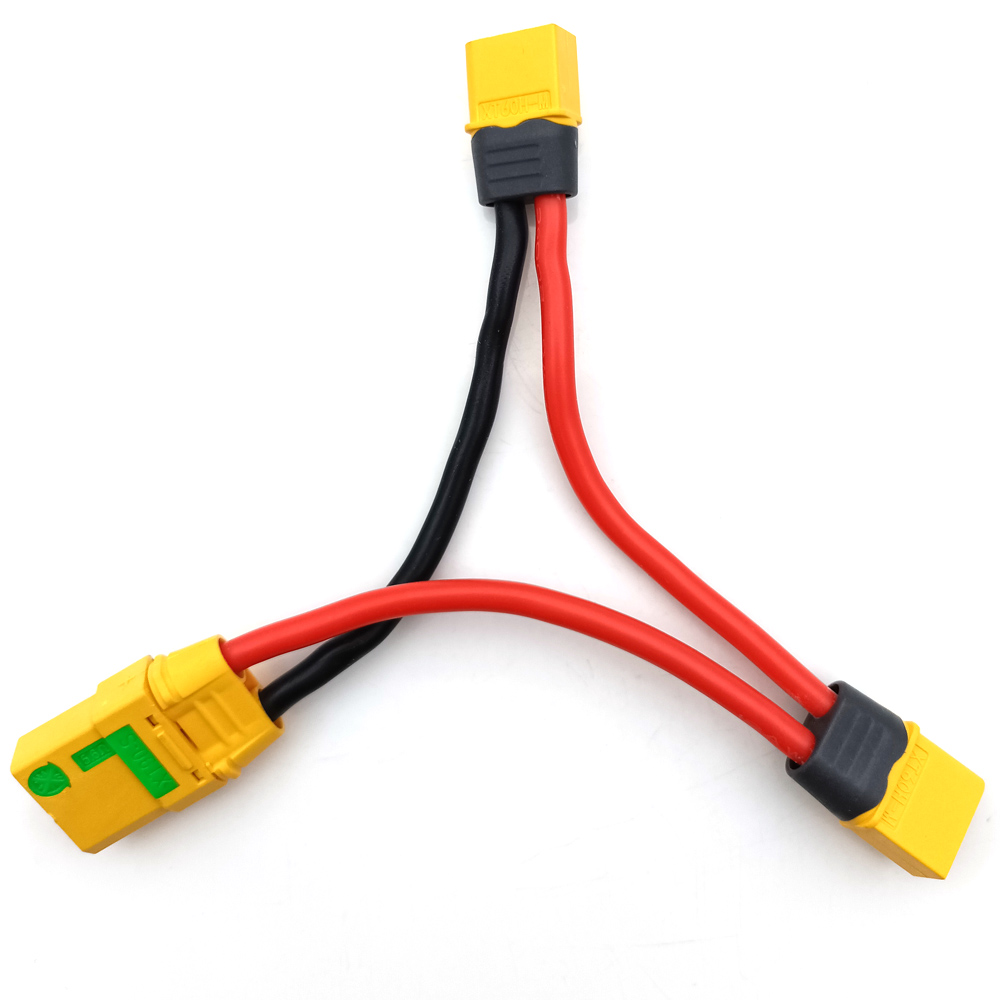 Battery Adapter Cable XT90 To XT60 Y-shaped Harness Connector XT60 series connection XT60 Tandem Cables Line Connectors