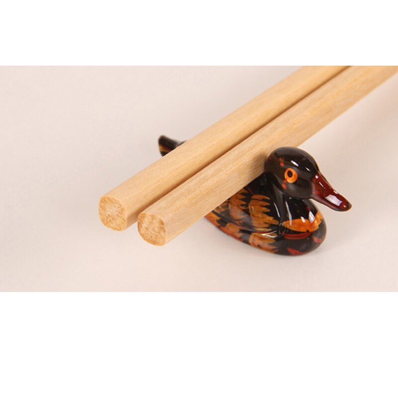 BalleenShiny 5 par chińskich naturalne drewniane bambusowe pałeczki bez lakieru bez wosku zdrowe jedzenie naczynia Sushi siekać kije Tablewrae