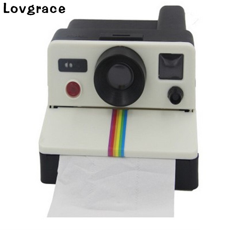 Lovgrace camera type tissue box handdoek servet dispenser papierhouder nordic tissue box servethouder papier huis auto decoratie