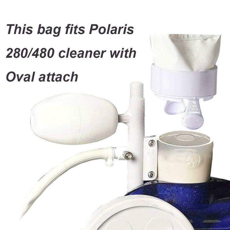 4PC for Polaris 280 480 Zippers Filter Bags for Pool Cleaner All Purpose K13 K16 Swimming Pool Filter Bag Replacement