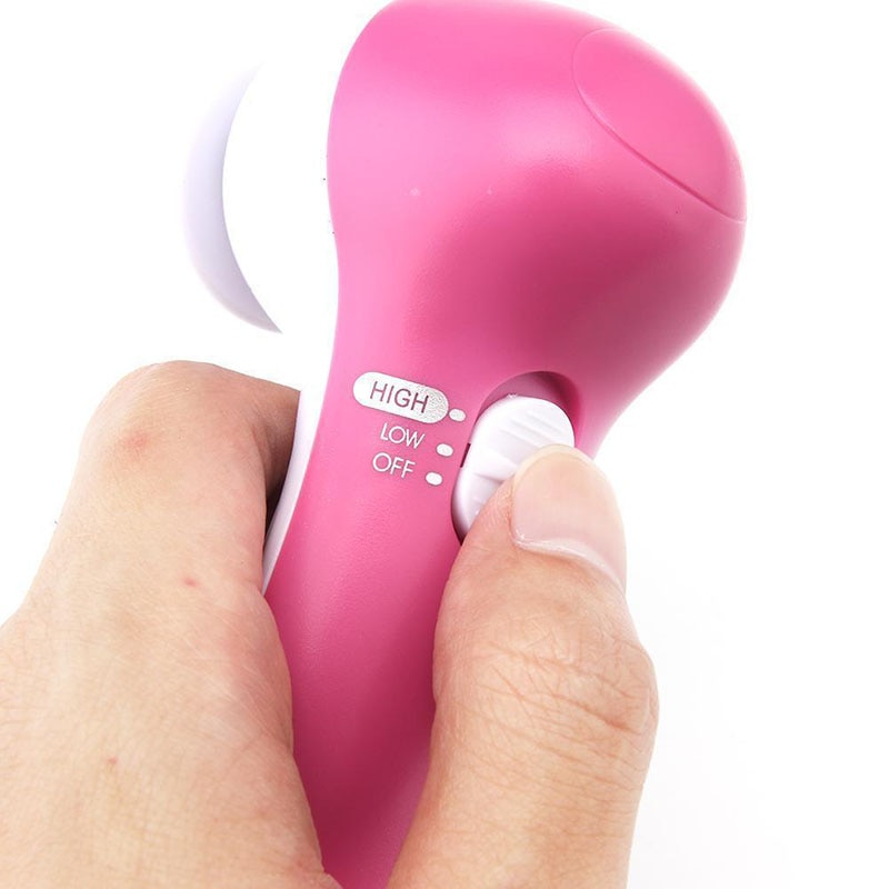 5 i 1 mini elektrisk ansiktsborste por pormaskrengöring massageapparat för ansiktsföryngring huduppstramningsanordning hudtvättverktyg